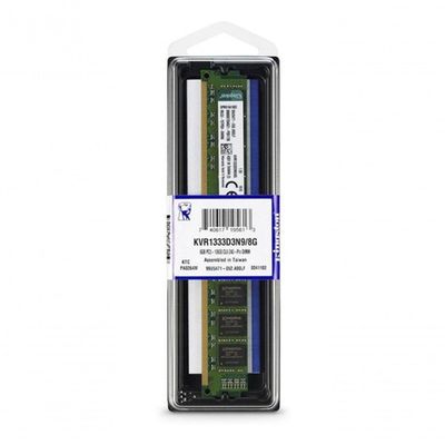 Memória Desktop 8gb Ddr3 1600mhz Kingston Kvr16n11-8 Dimm