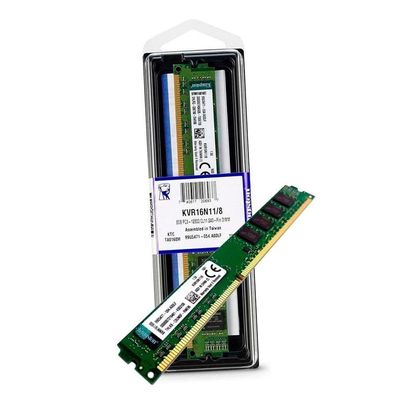 Memória Desktop 8gb Ddr3 1600mhz Kingston Kvr16n11-8 Dimm