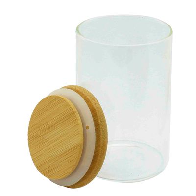 Pote 250ml com tampa bambu 12569 Imporient