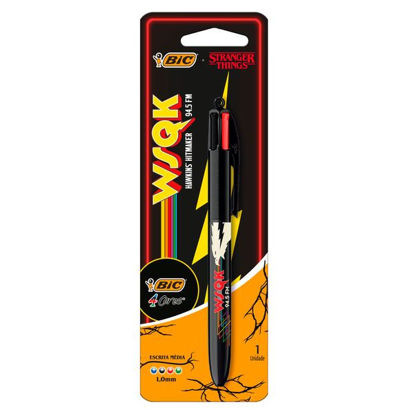 Caneta Esferográfica 1.0 4 Cores The Squawk 530006 - Bic Caneta Esferográfica 1.0 4 Cores The Squawk 530006 - Bic