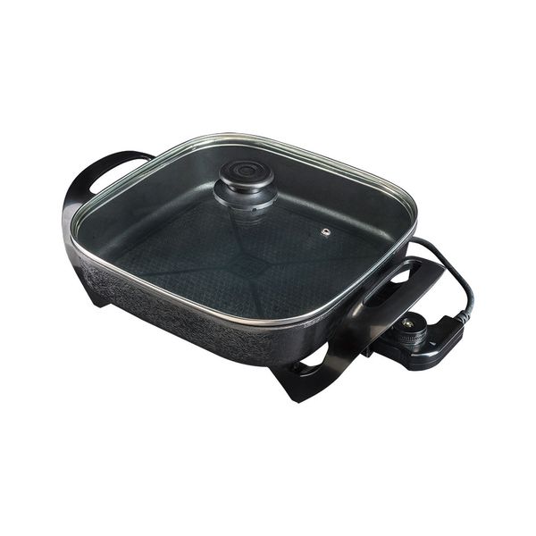 Panela Eletrica Agratto Mangiare Preta Quadrada 30CM 1500W 110v