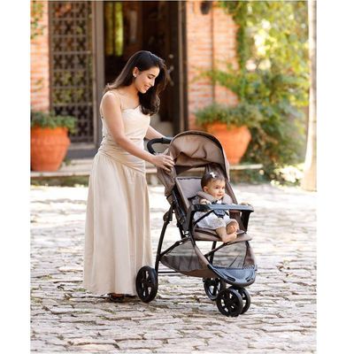 Carrinho De Bebê Galzerano Com 3 Rodas Cross Trail 1450 Toffee