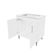 Kit Bancada Ilha Para Cozinha + Balcão Para Cooktop 0,80m 5 Bocas 2 Portas Turim Branco Branco