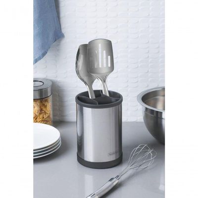 Porta-utensílios Giratório Em Aço Inox Tramontina