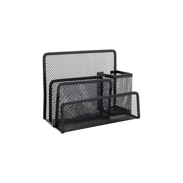 Organizador de Mesa Le Aramado Preto Grande