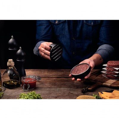 Prensador De Hambúrguer Tramontina Black Burger Alumínio