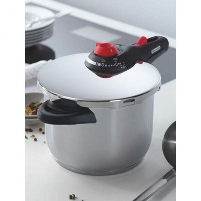 Panela De Pressão Tramontina Solar 22cm Em Aço Inox 6 Litros