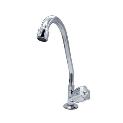 Torneira Cozinha Bica Móvel Metal Bancada Mesa Cromada Luxo