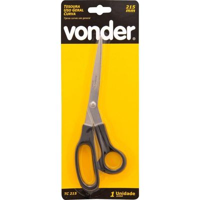 Tesoura Uso Geral 21,5cm Aço Inox Tc215 Vonder
