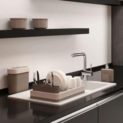 Escorredor De Louças Flat Cinza - Coza Escorredor De Louça Flat Cinza