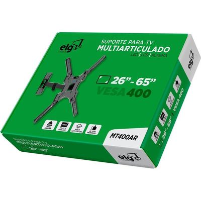 Suporte Para Tv Articulado Elg Mt400ar 26-65" Preto