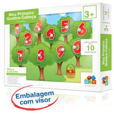 Meu Primeiro Quebra Cabeça - Números - 8006 - Babebi
