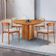 Mesa 135cm Laminado Com 4 Cadeiras Noronha Moderna Linho Off White Imbuia Naturale