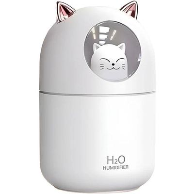 Umidificador Aromatizador Difusor Infantil Gatinho Luz Rgb