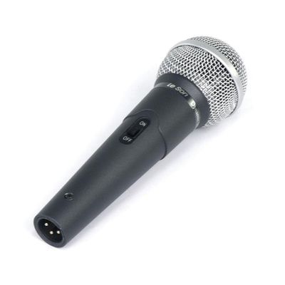 Microfone De Mao Dinamico Ls58 Cinza Chumbo Leson