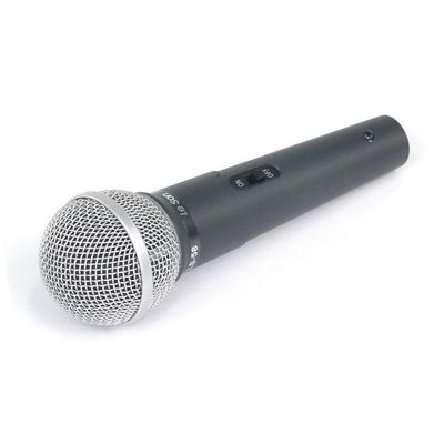 Microfone De Mao Dinamico Ls58 Cinza Chumbo Leson