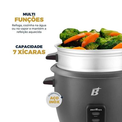 Panela Elétrica Multifuncional Britânia 7 Xícaras 500W BPA07 220V