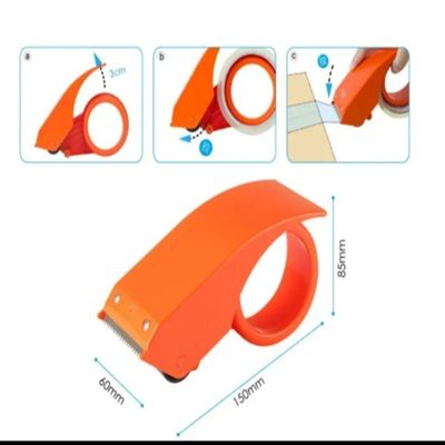 Suporte Fita Adesiva Larga Lacradora Aplicador Dispenser Porta Manual Cortador Pacotes