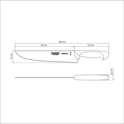 Faca Para Cozinha Tramontina 10 Premium Cabo Branco