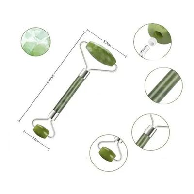 Rolo Massageador Facial Pedra Natural De Jade Anti Rugas - Beleza