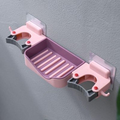 Suporte Para Sabonete Vassoura Rodo De Parede Rosa
