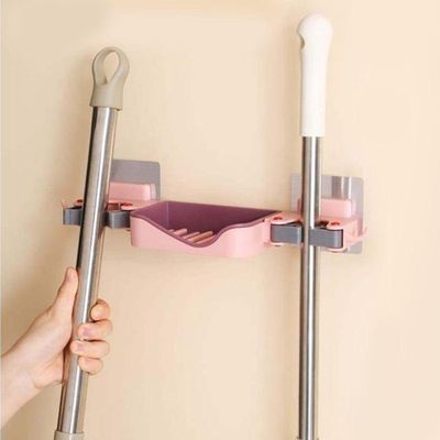 Suporte Para Sabonete Vassoura Rodo De Parede Rosa