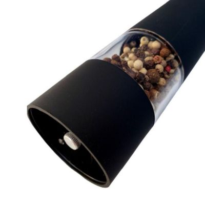 Moedor De Sal E Pimenta Eletrico Especiarias Aço Inoxidavel Cortador Cozinha Tempero Luz De Led
