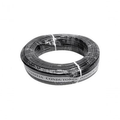 Fio Paralelo Pompeia Preto Com Tarja Branca 2x12 2,50 Mm (100 Metros)