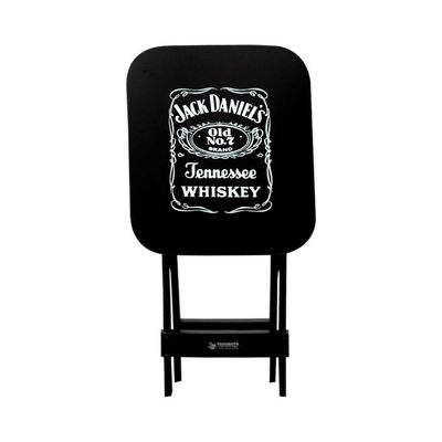 Kit 4 Mesas Bistrô Dobrável Jack Daniel's Madeira Preta