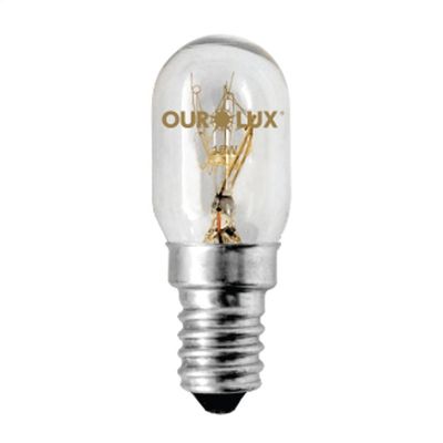 Lâmpada Incandescente Para Micro-ondas E Geladeira 15 Watts 220 Volts E14 - 02039 - Ourolux
