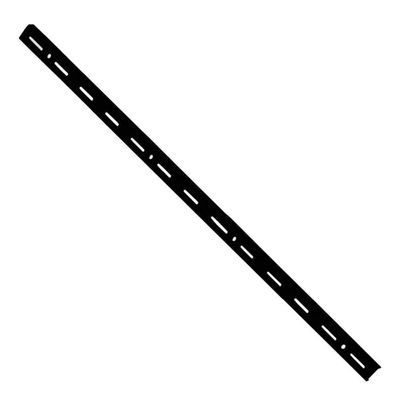 Trilho Simples Em Aço 200cm Preto - Ts-200-pr - Multivisão