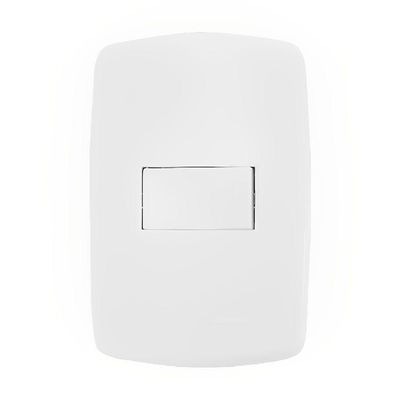 Interruptor Simples Com Placa 4x2 - Dc-8100-1 - Dicompel Interruptor Simples Com Placa 4x2 - Dc-8100-1