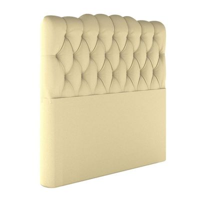 Cabeceira Estofada Casal 140 Cm Prisma Linho Creme