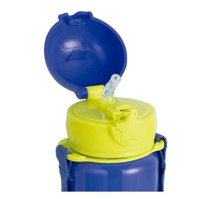 Garrafa De água Térmica 500ml Raptors Ga0021 Com Alça Azul - Brw