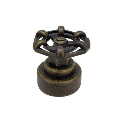Kit 2 Acabamentos Registro Industrial Pressão Gaveta Dourado Ouro Velho Padrão Deca Luxo Metal