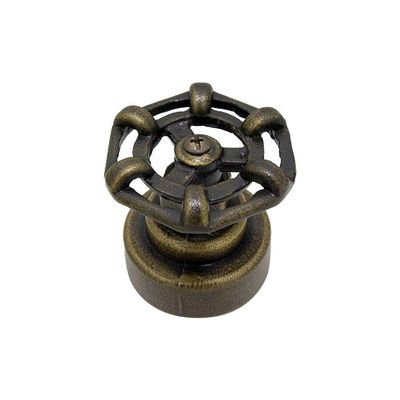 Kit 2 Acabamentos Registro Industrial Pressão Gaveta Dourado Ouro Velho Padrão Deca Luxo Metal