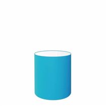 Cúpula Abajur E Luminária Cilíndrica Vivare Cp-7001 ø13x15cm - Bocal Nacional Azul-turquesa