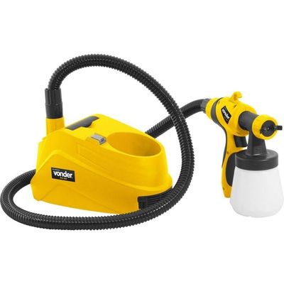 Pistola Para Pintura Elétrica 1,8mm 400 Watts Hvlp Jato 3 Opções Ajuste Volume Tinta 220V