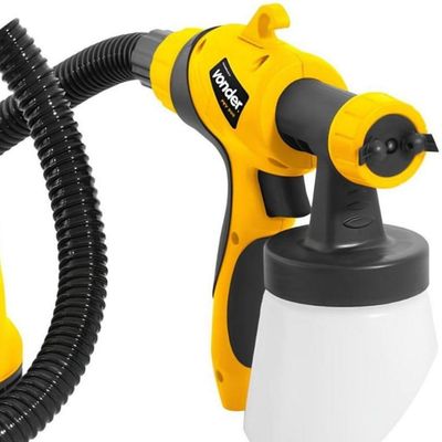 Pistola Para Pintura Elétrica 1,8mm 400 Watts Hvlp Jato 3 Opções Ajuste Volume Tinta 220V