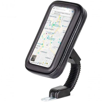Suporte Capa Moto Retrovisor Prova D'Água Celular Até 6,3 Rt
