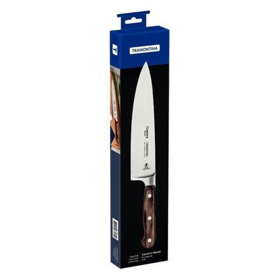 Faca Chef Tramontina 8 Century Wood Castanho