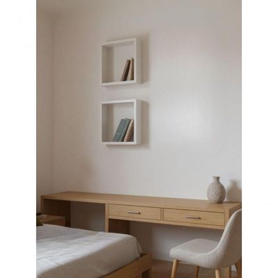 Kit De 2 Nichos 30cm Mdf Branco - On Móveis
