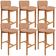 Kit 06 Banquetas Alta Para Cozinha Sala de Jantar Bar Dara L02 Linho Rosê - Lyam Decor
