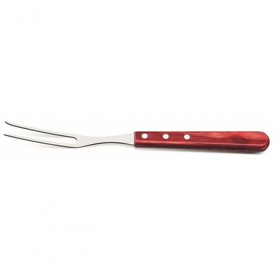 Garfo Trinchante Tramontina Polywood Aço Inox Vermelho