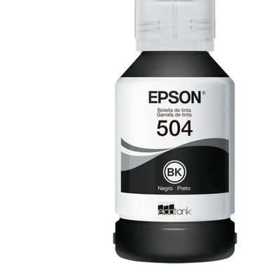 Refil De Tinta Epson T504 Preta T504122-br - T504122-br