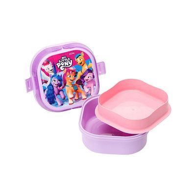 Marmita Com 2 Compartimentos, Trava E Alças My Little Pony Decorado Pony