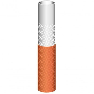 Mangueira Multi 1-2" Tramontina Em Pvc Laranja 3 Camadas 20m Com Engates Rápidos E Esguicho