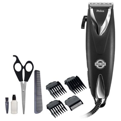 Máquina De Cortar Cabelo Skull Pro Chrome Philco 220V