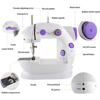 Mini Máquina De Costura Reta Countertech Fh-sm202