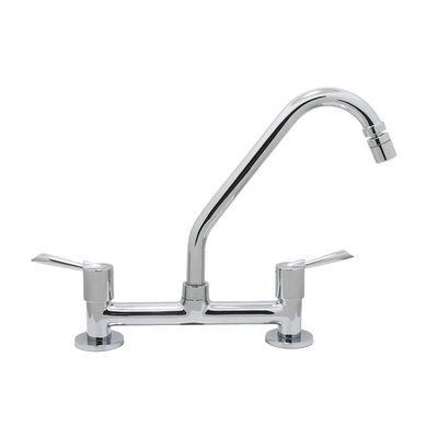 Torneira Misturador Cozinha Pia Bancada Mesa Alavanca Cromado 1/4 De Volta Metal Luxo